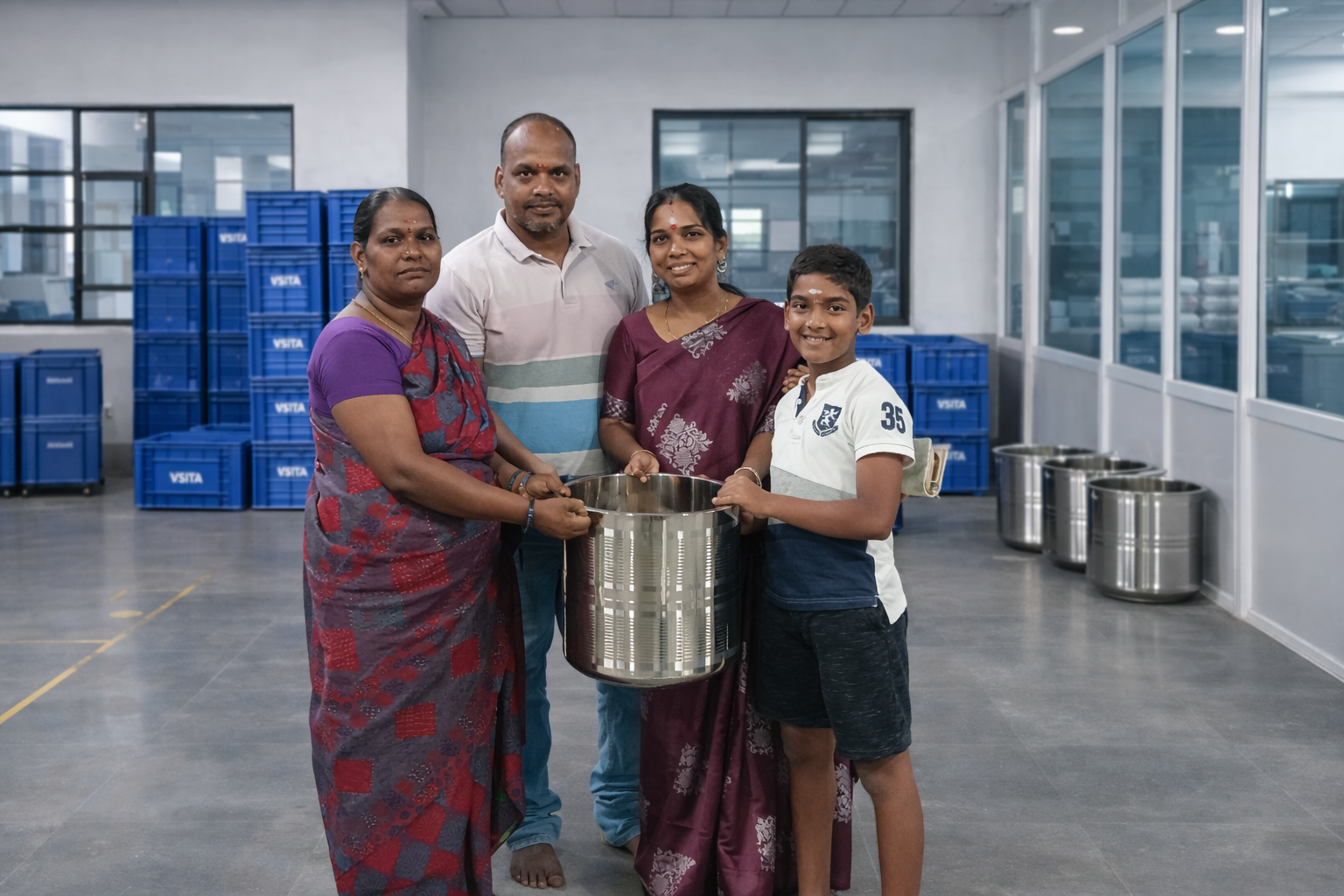Annual gift distribution to Vsita International workers